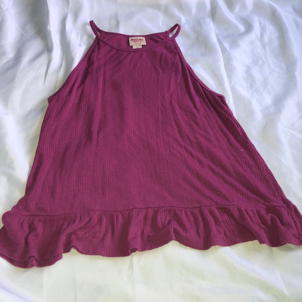 Purple flowy tank top